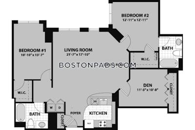Waltham Apartment for rent 2 Bedrooms 2 Baths - $3,324